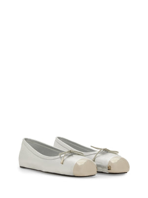 ALEXANDER McQUEEN Leather Ballerina Flats for Women