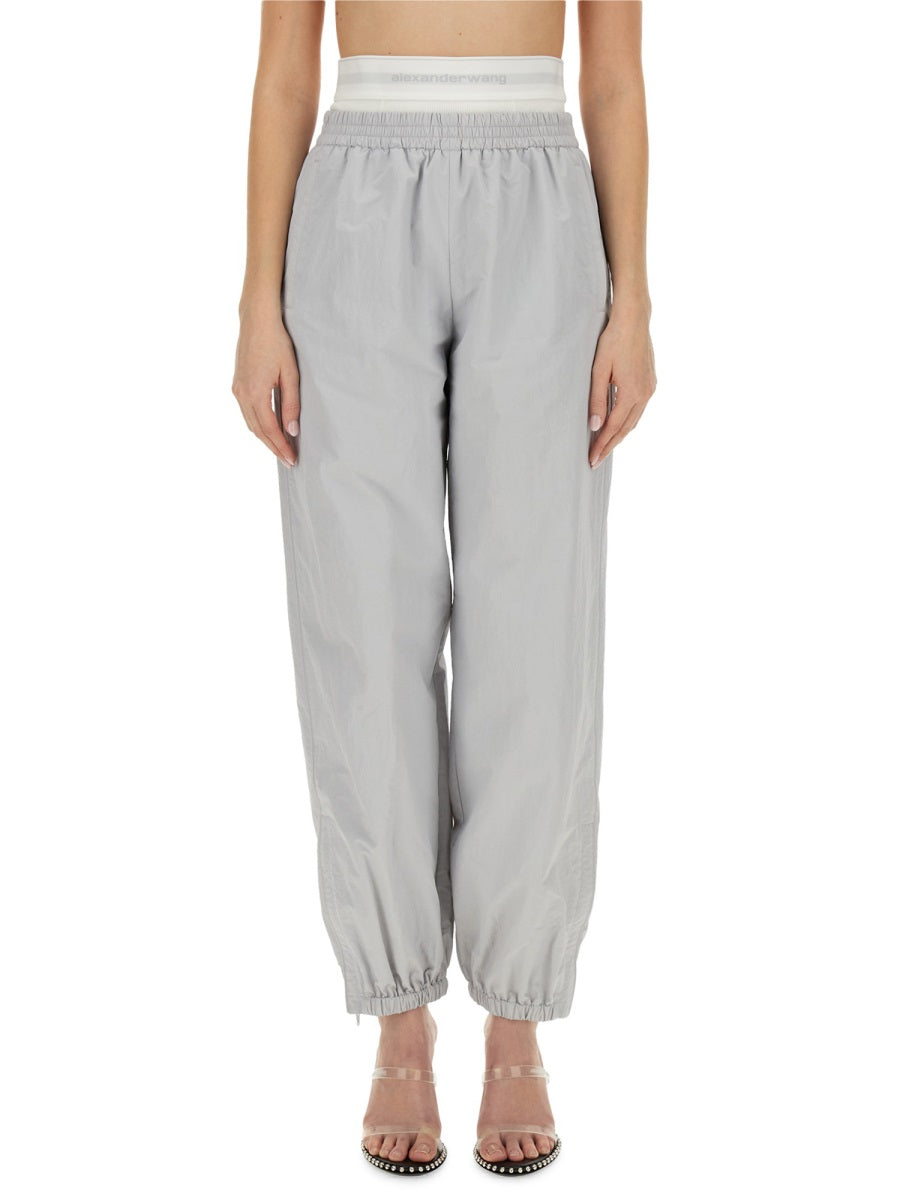 ALEXANDER WANG Relaxed Fit Sports Pants with Integrated Underwear - Size S