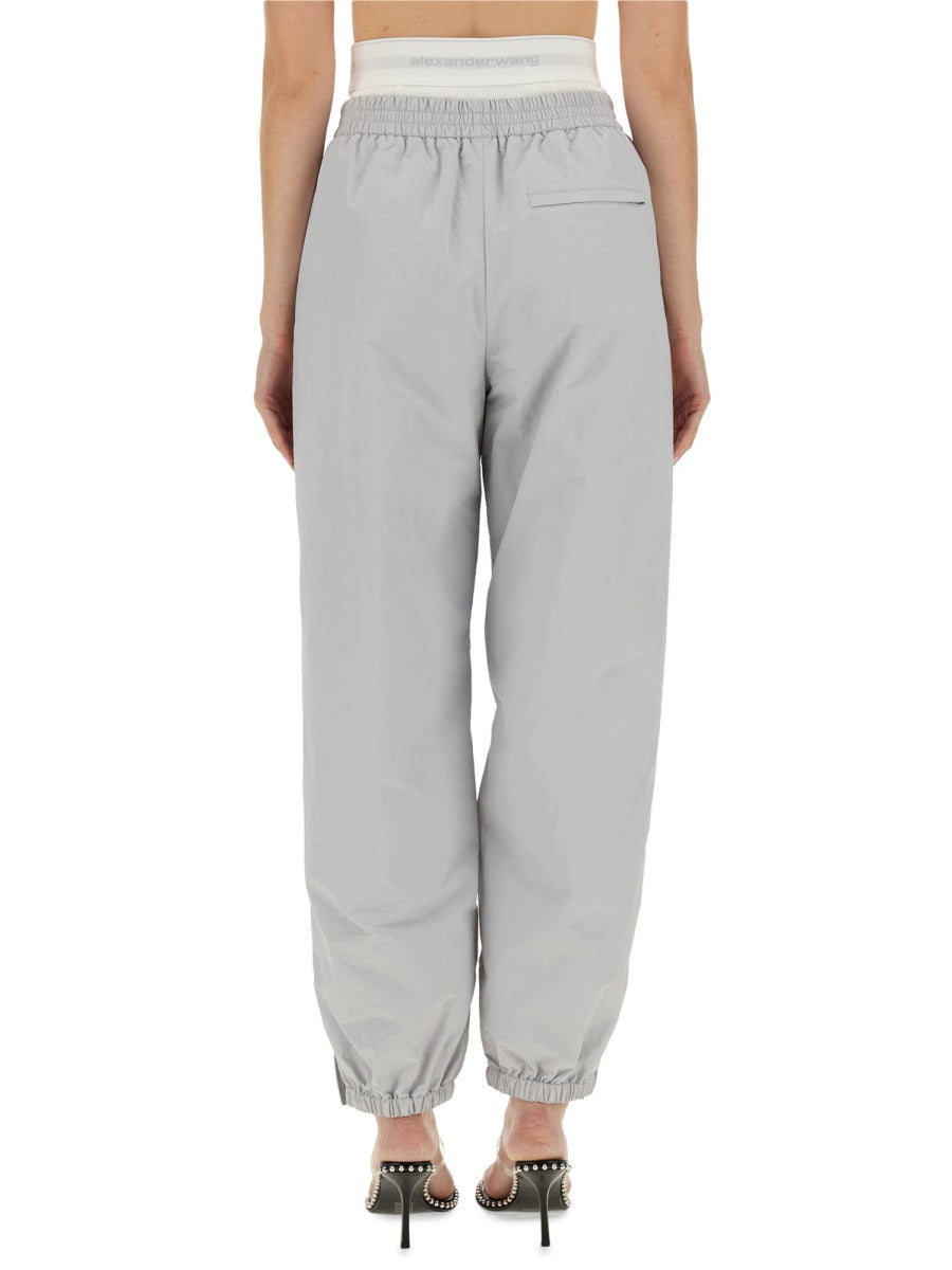 ALEXANDER WANG Relaxed Fit Sports Pants with Integrated Underwear - Size S