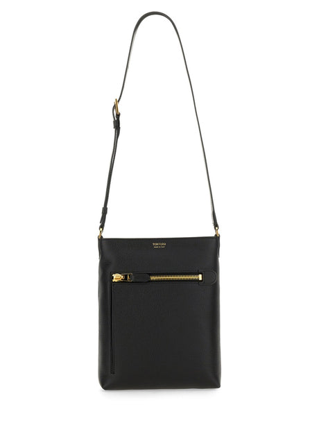 TOM FORD Leather Shoulder Handbag - Stylish Crossbody for Men