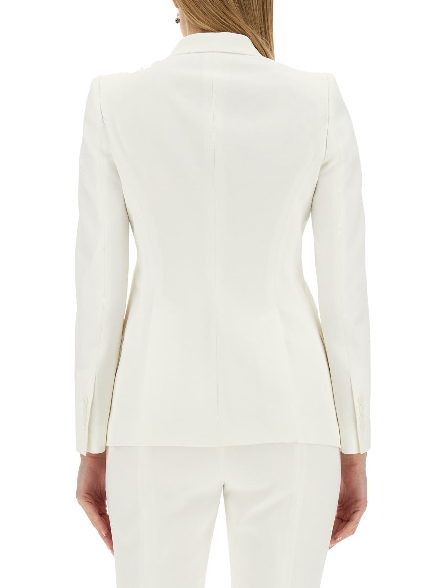 ALEXANDER McQUEEN Asymmetrical Hem Jacket - Size 40 IT