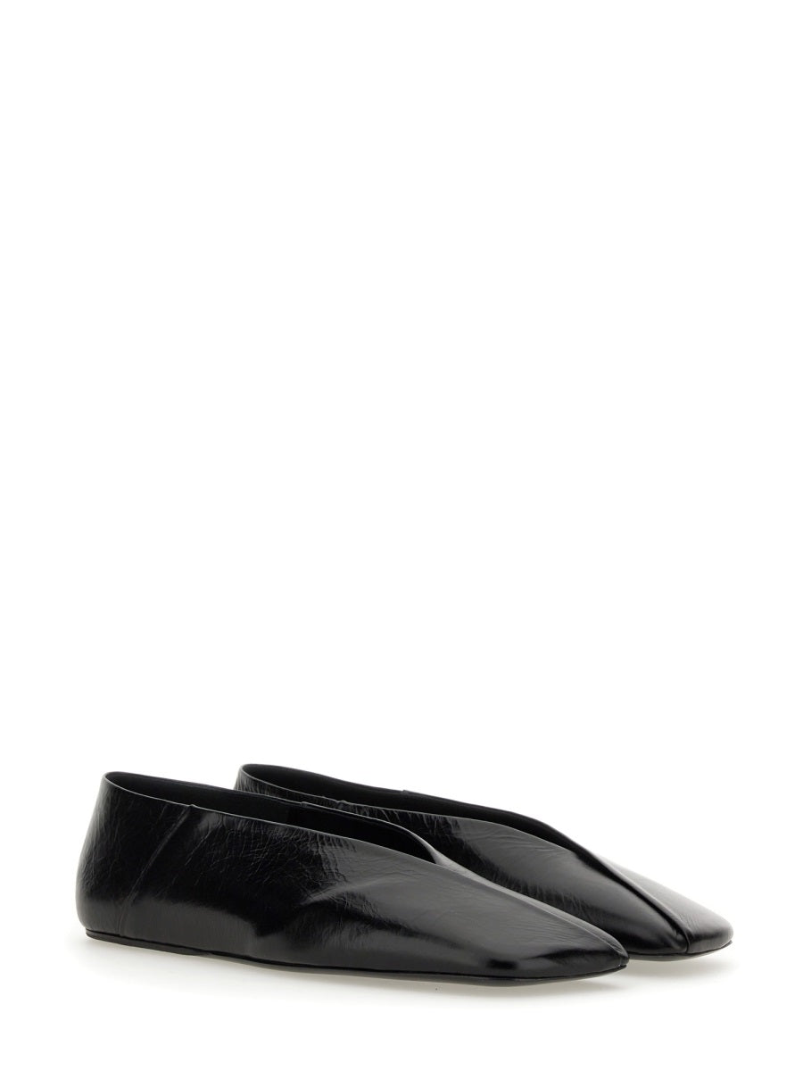 JIL SANDER Elegant Leather Slip-On Slippers for Women - SS24