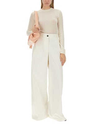 JIL SANDER Wide Leg Trousers - Size 38