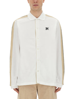 PALM ANGELS Oversized Monogram Polo Shirt - Size L