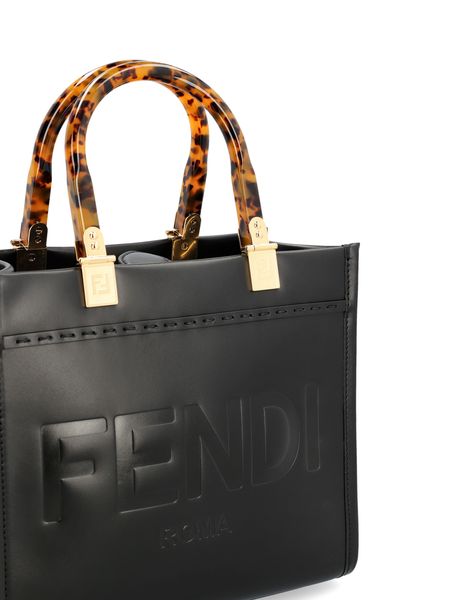 FENDI Stunning Yellow Raffia Canvas Tote Handbag