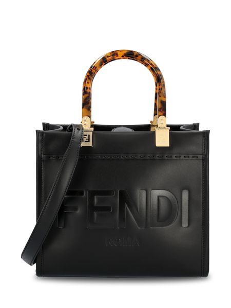 FENDI Stunning Yellow Raffia Canvas Tote Handbag