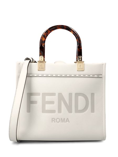 FENDI Stunning Yellow Raffia Canvas Tote Handbag