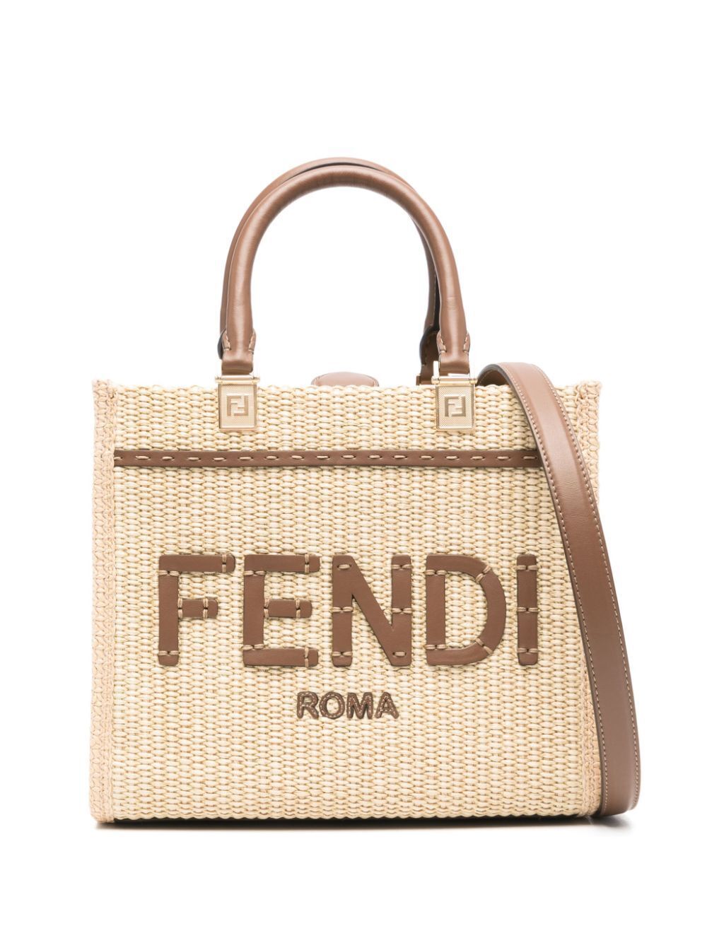 FENDI サンシャイン 小さめラフィアトート