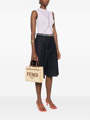 FENDI サンシャイン 小さめラフィアトート