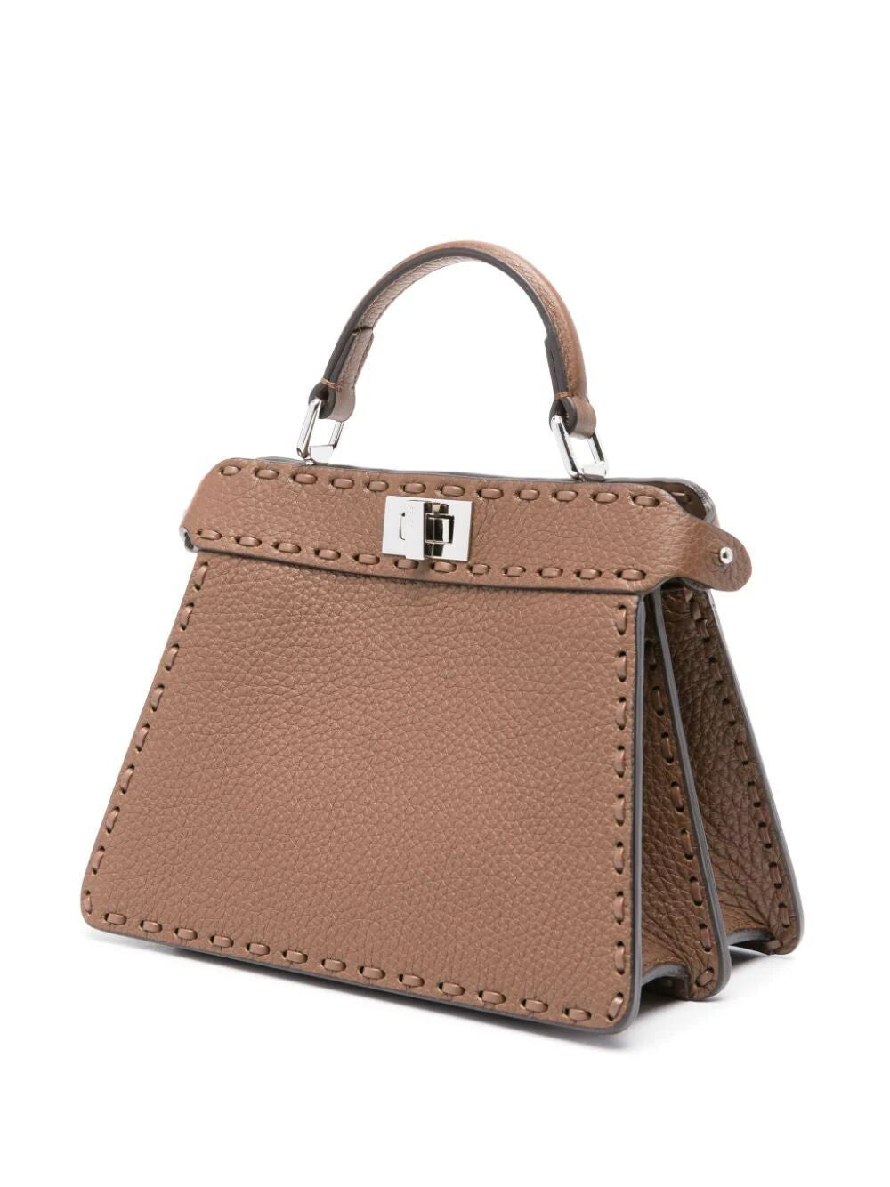 FENDI Mini Leather Peekaboo Iseeu Handbag