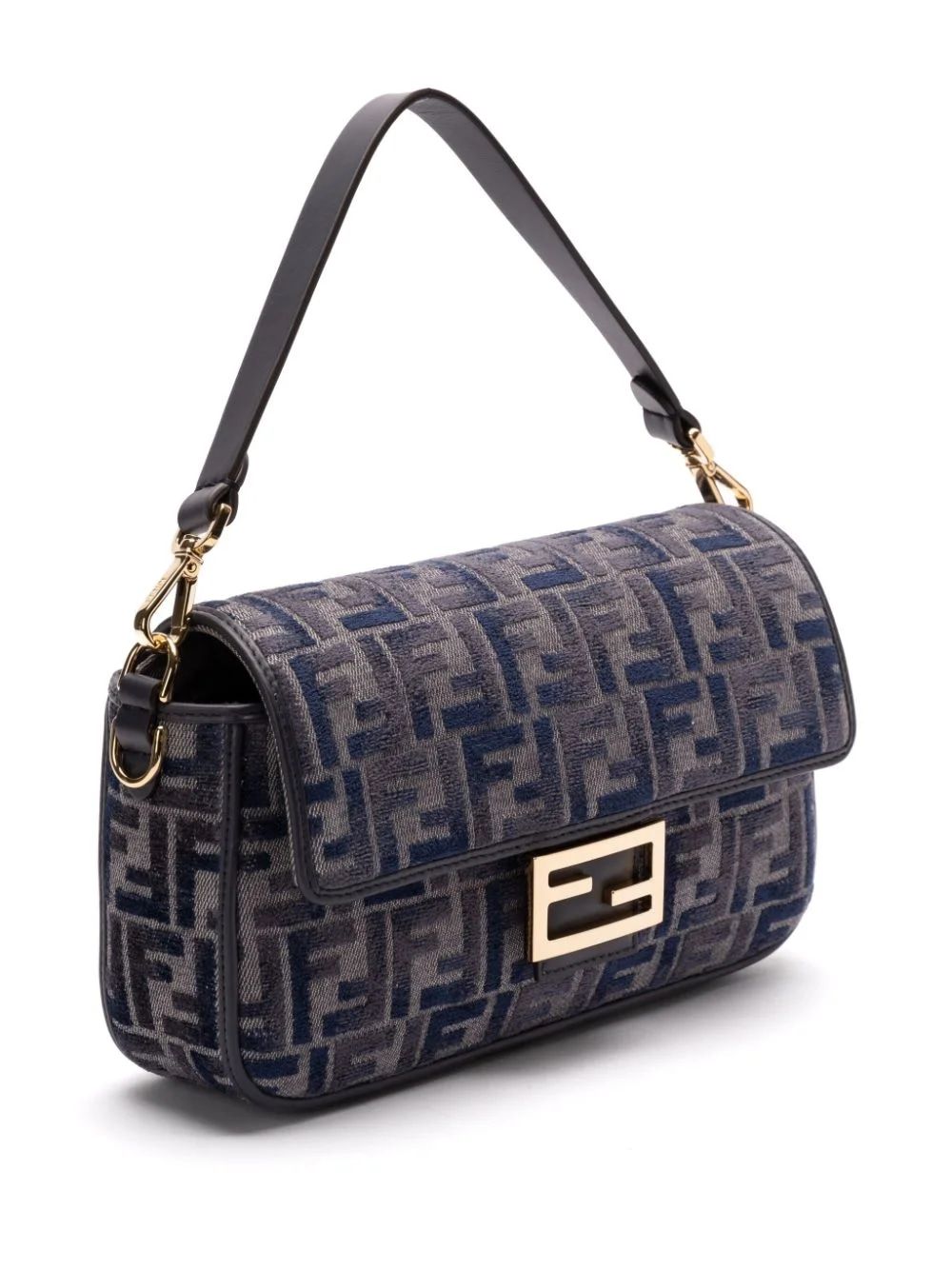 FENDI Denim Baguette Bag