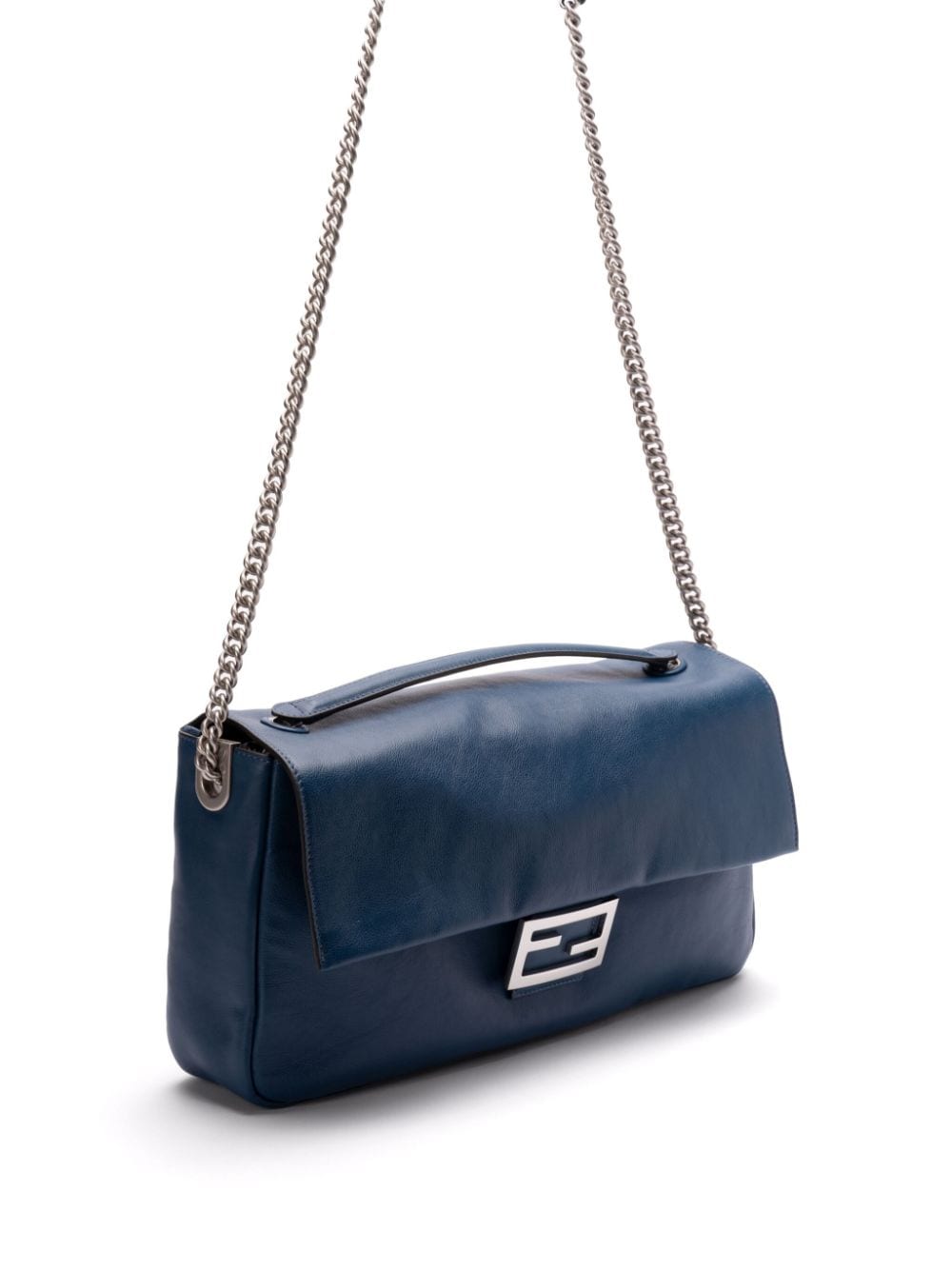 FENDI Large Leather Shoulder Handbag