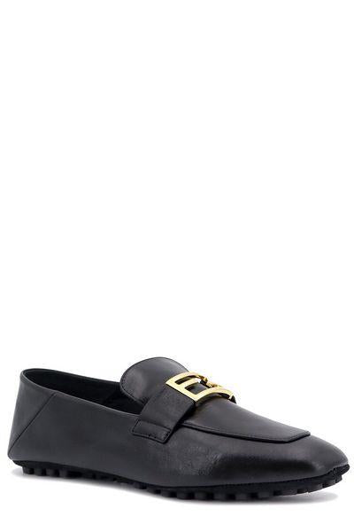 FENDI Leather Baguette Loafer with Fold-Over Heel