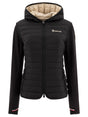 MONCLER GRENOBLE Women's Mini Waist Drawstring Hooded Quilted Panel Jacket