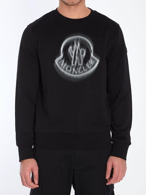 MONCLER Blurred Logo Sweatshirt - Regular Fit