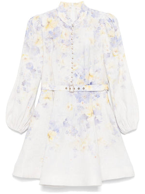 ZIMMERMANN Mini Floral Crush Dress