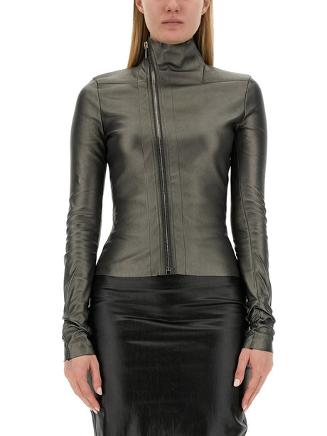 RICK OWENS Slim Fit Leather Jacket - Size 40