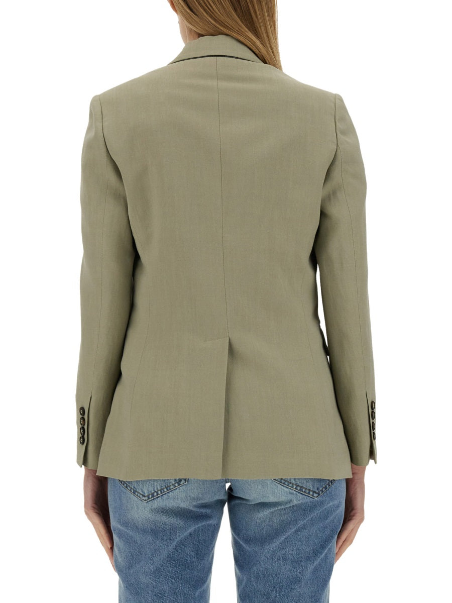 BRUNELLO CUCINELLI Womens Twill Jacket Size 40 IT