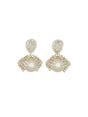 MAGDA BUTRYM Mini Statement Earrings with Pearls