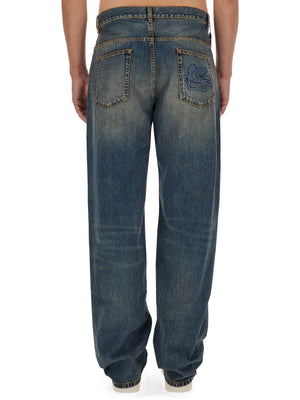 ETRO Men's Regular Fit Denim Jeans - Size 31