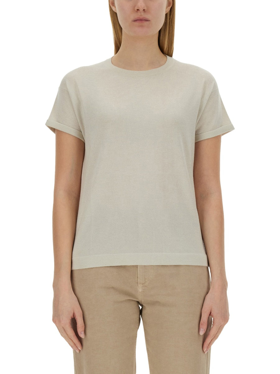 BRUNELLO CUCINELLI Cashmere and Silk T-Shirt - Size S