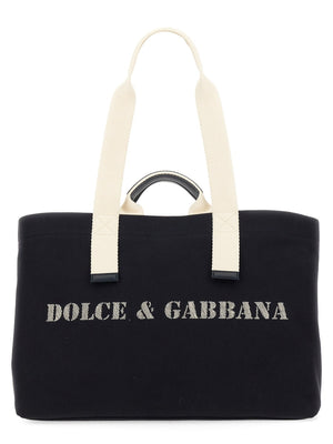 DOLCE & GABBANA Luxury Logo Handbag for Men - Perfect for SS24