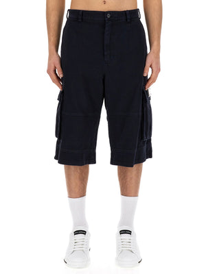 DOLCE & GABBANA Regular Fit Bermuda Cargo Shorts - SS24