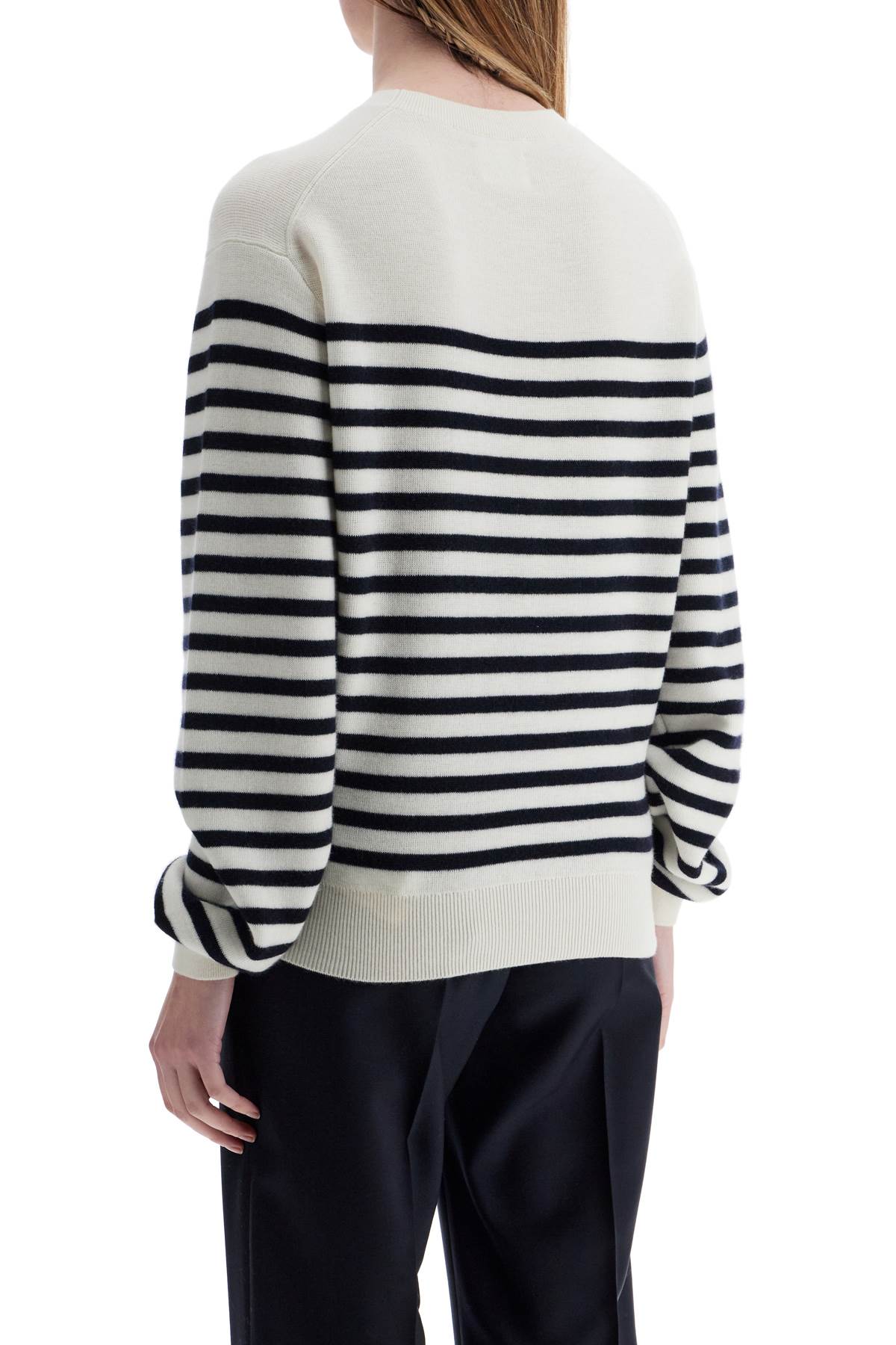 KHAITE Striped Merino Wool Sweater - Women’s Loose Fit