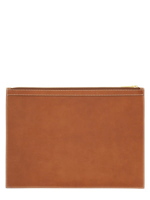 THOM BROWNE Medium Document Holder in Luxe Leather