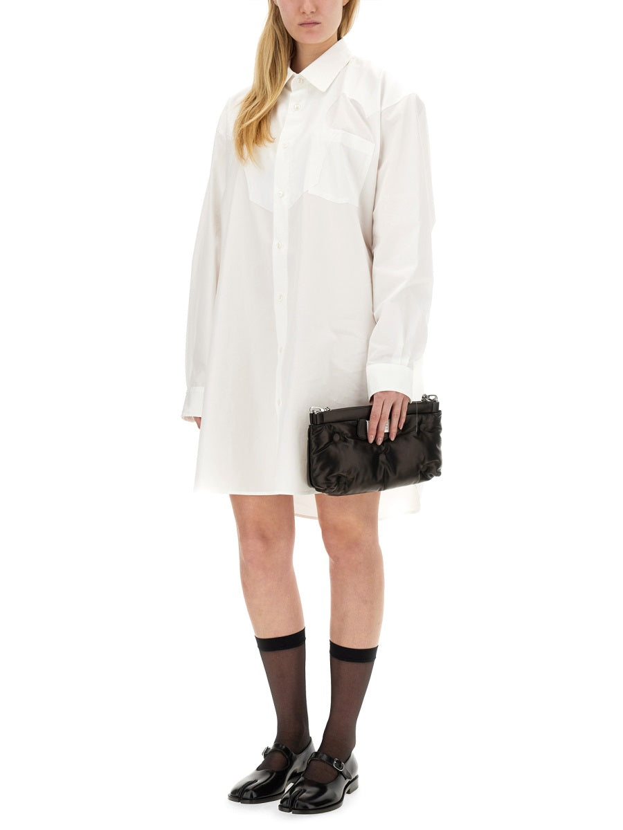 MAISON MARGIELA Oversized Cotton Shirt Dress - Size 40 IT