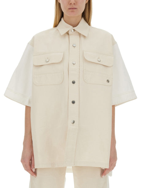 STELLA McCARTNEY Timeless Denim Short Sleeve Shirt - Small