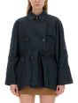 FAY Women's Short Trench Coat - Size L