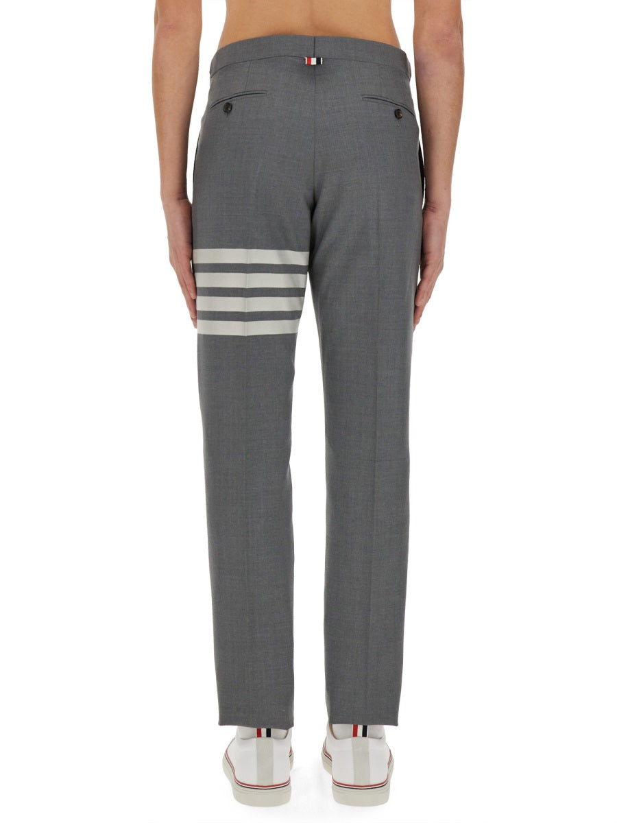 THOM BROWNE Skinny Fit Wool Trousers - Size 2 JP