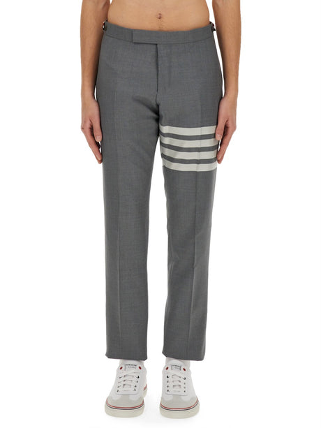 THOM BROWNE Skinny Fit Wool Trousers - Size 2 JP