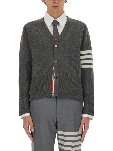 THOM BROWNE V-Neck Cashmere Cardigan - Size 3 JP