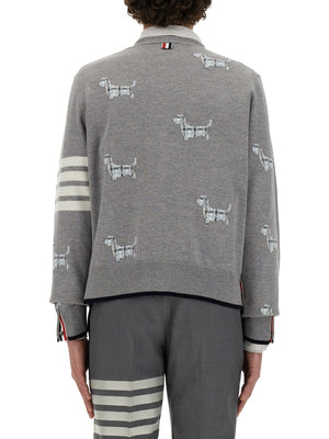 THOM BROWNE Men's Mini Wool Cardigan - Size 3 JP