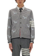 THOM BROWNE Men's Mini Wool Cardigan - Size 3 JP