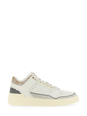 BALMAIN Men's Court Sneakers with 3 cm Sole