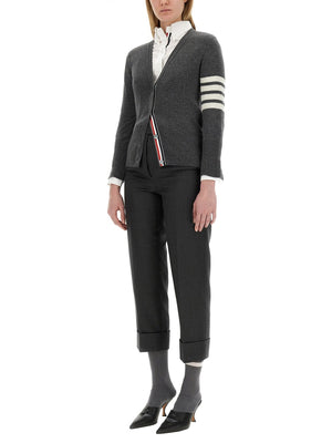 THOM BROWNE V-Neck Cardigan - Size 40 IT