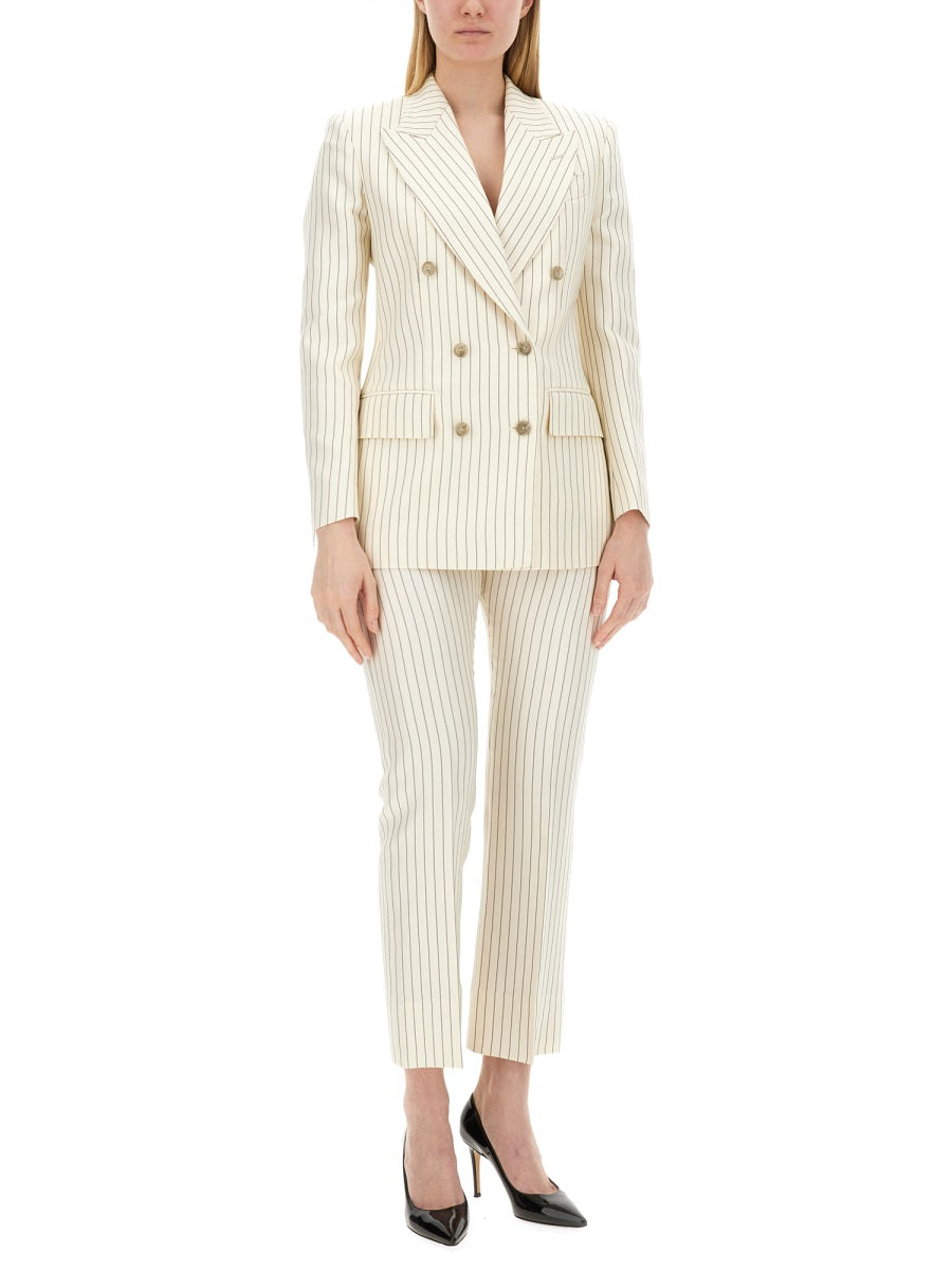 TOM FORD Women's Pinstripe Trousers - Size 40