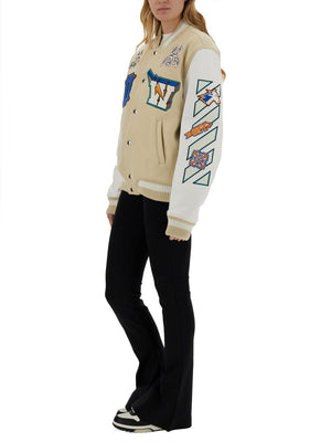 OFF-WHITE Mini Varsity Jacket - Size 42 IT