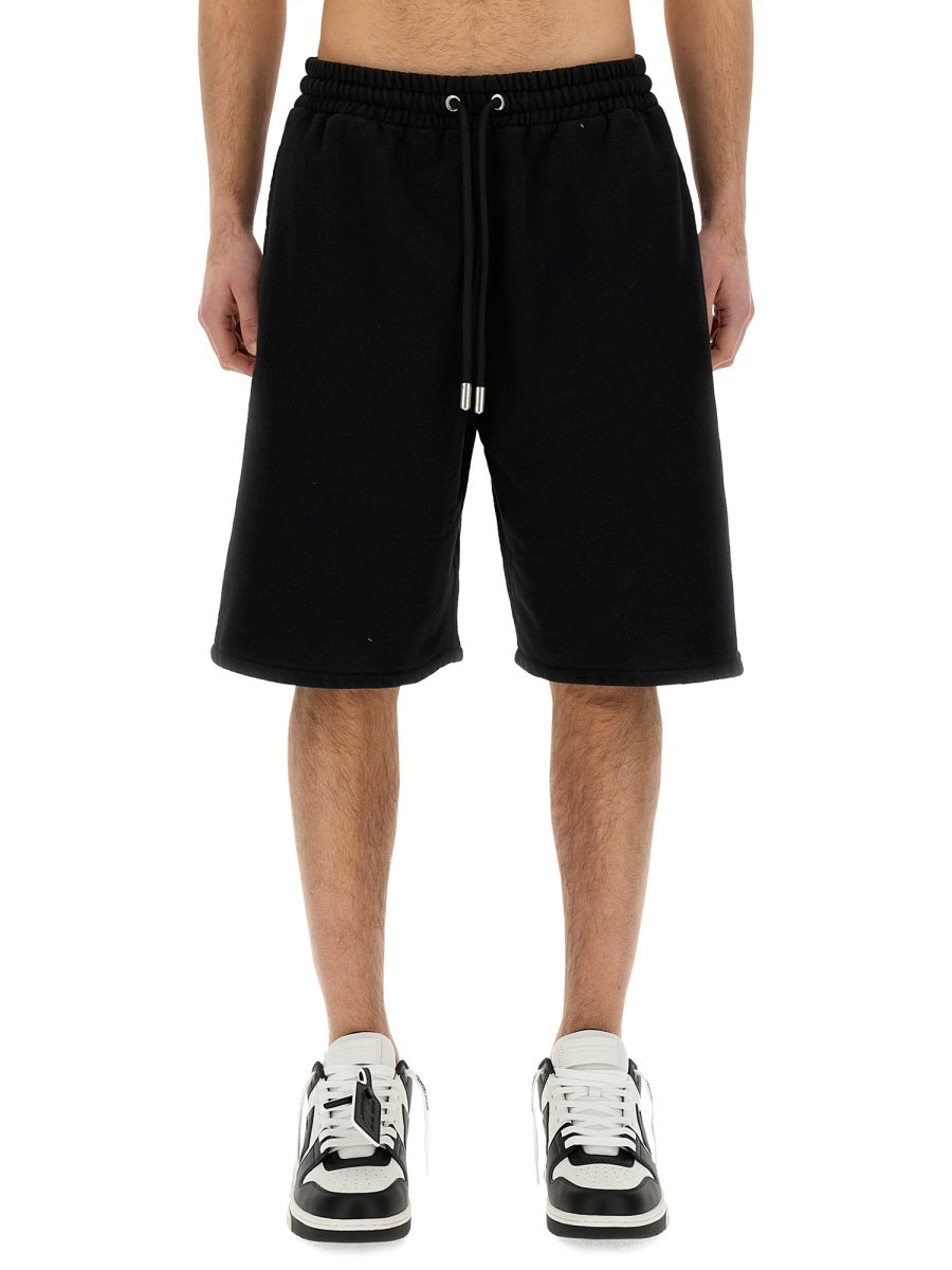 OFF-WHITE Classic Bermuda Shorts with Logo - Regular Fit