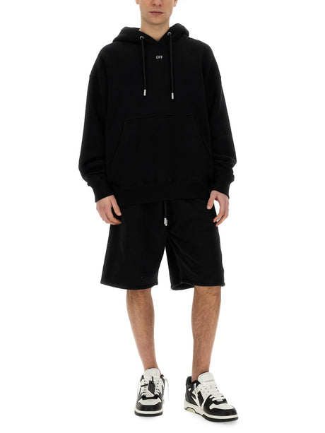 OFF-WHITE Classic Bermuda Shorts with Logo - Regular Fit