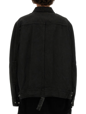 RICK OWENS Modern Cotton Denim Jacket - Size 48