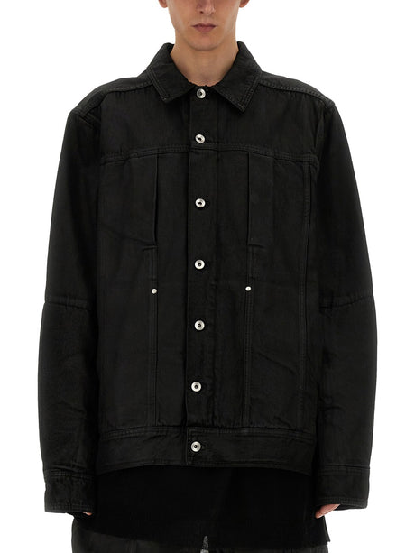 RICK OWENS Modern Cotton Denim Jacket - Size 48