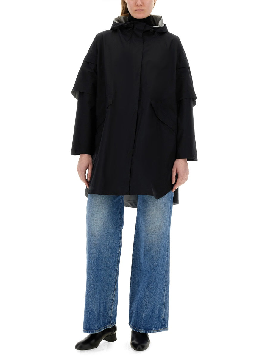 HERNO Hooded Cape in Size 40 IT