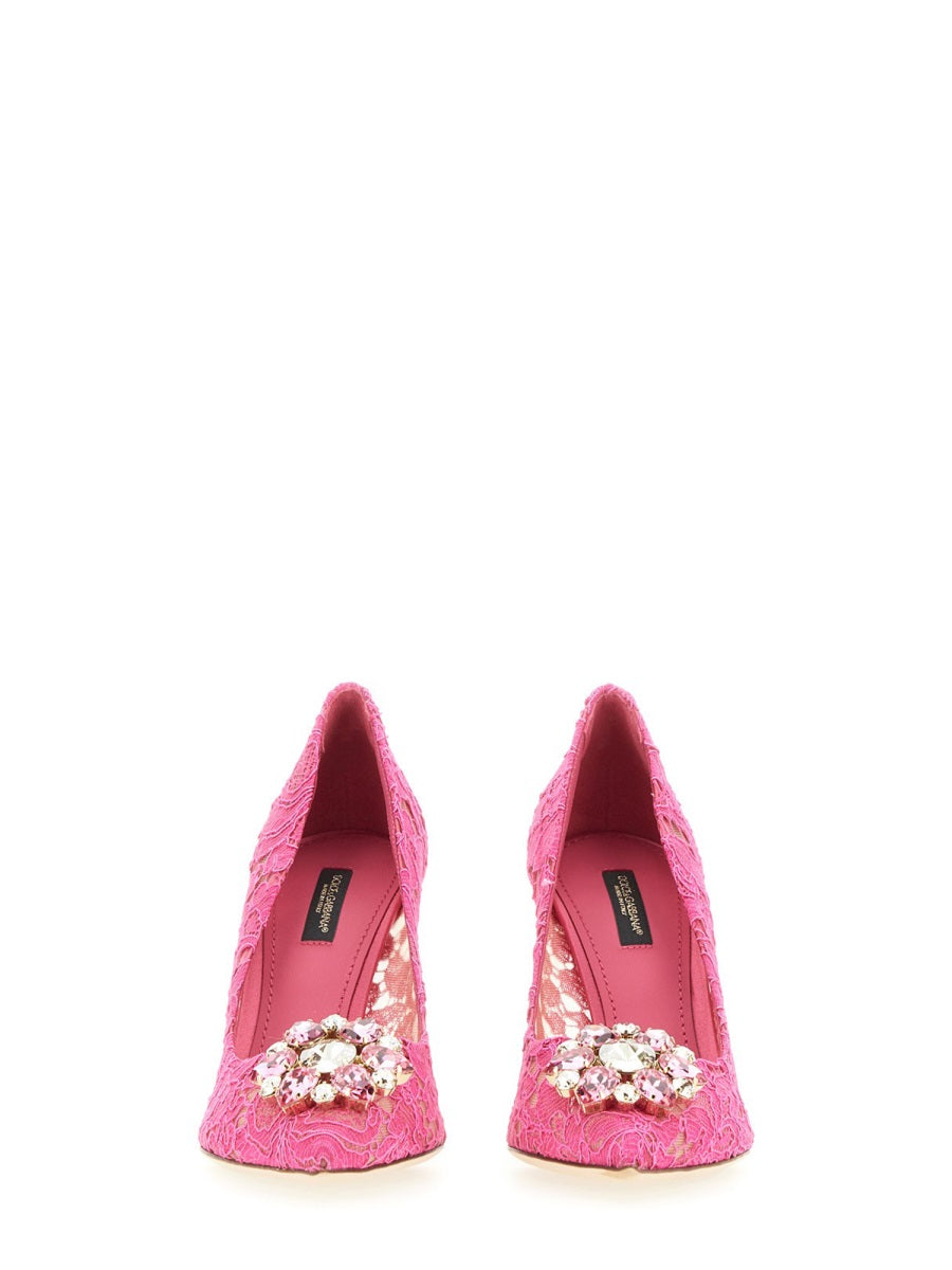 DOLCE & GABBANA Lace Pumps with 9 cm Heel