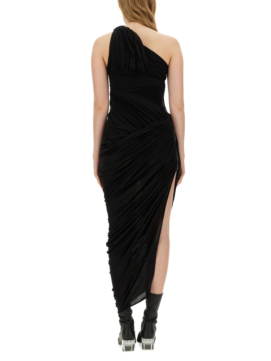 RICK OWENS Sleek Dress with High Slit - Size 40 IT