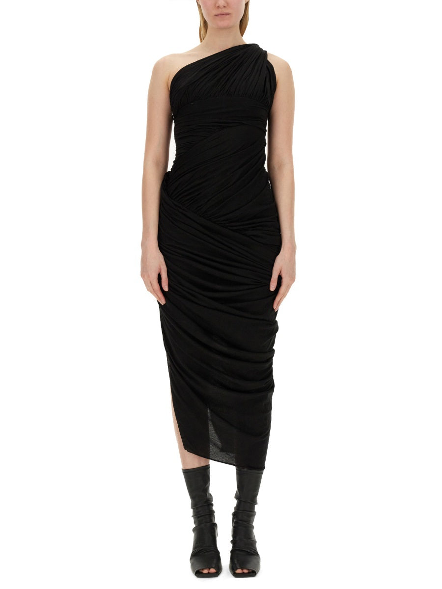 RICK OWENS Sleek Dress with High Slit - Size 40 IT