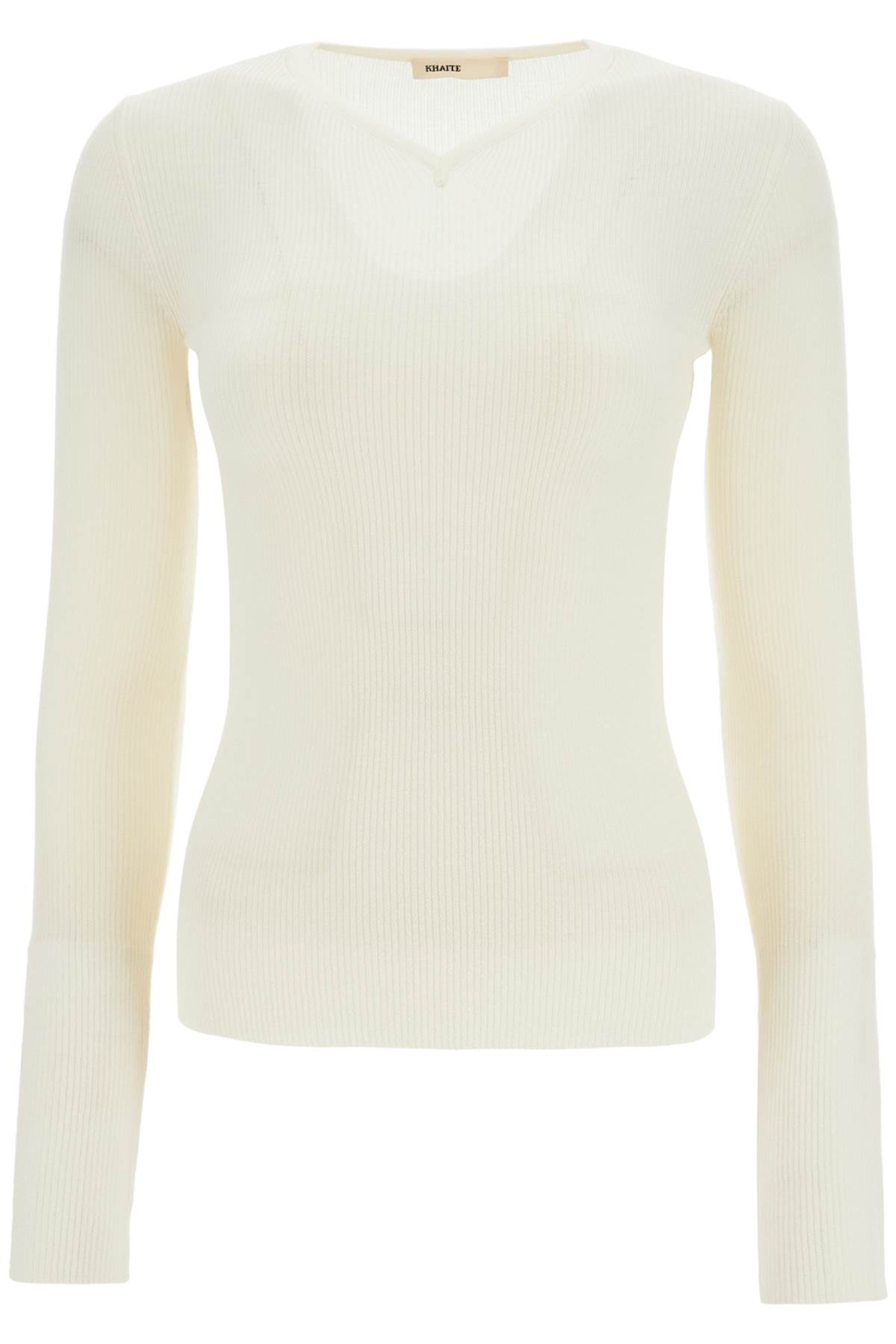 KHAITE Timeless Wool V-Neck Top